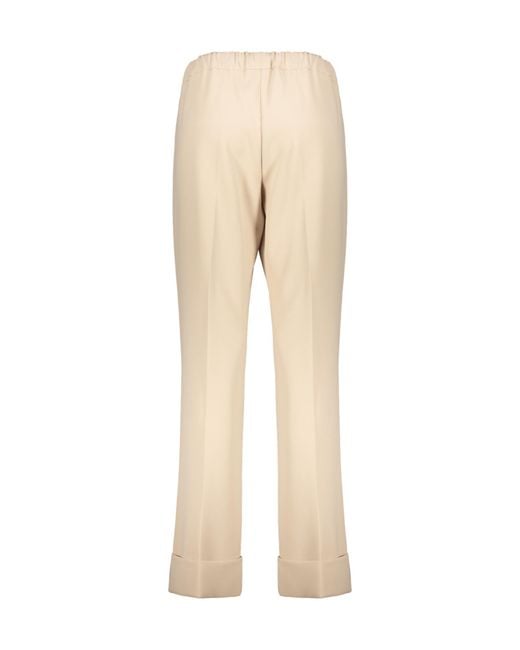 Herno Natural Pleated Drawstring Pants