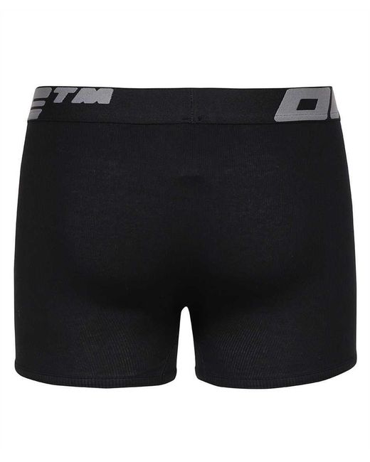 Off-White c/o Virgil Abloh Black Logo-Waistband Boxers (3-Pack) for men