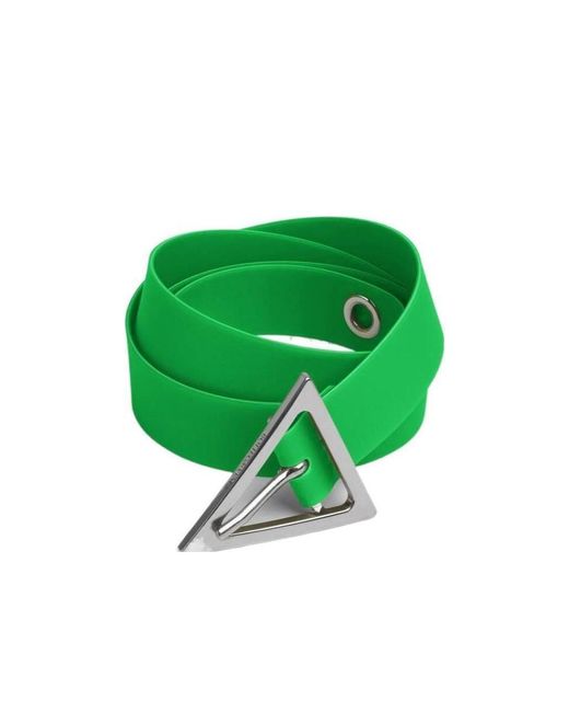 Bottega Veneta Green Triangle Buckled Belt for men