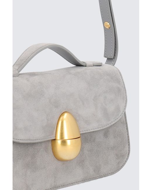 Neous Gray Flap Shoulder Bag
