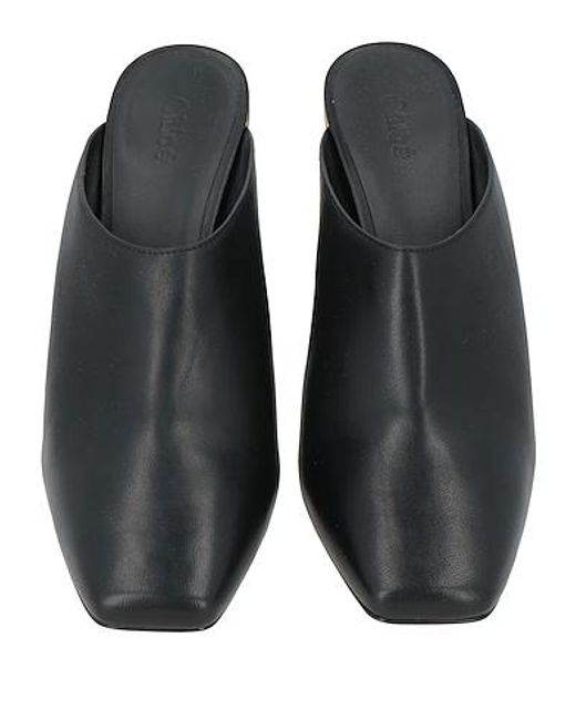 Chloé Black Mules & Clogs Leather