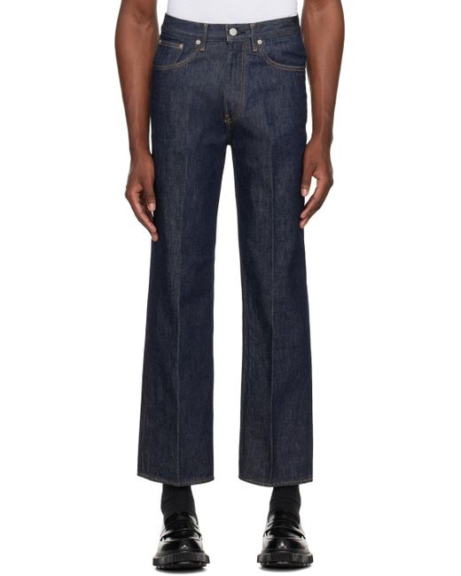 Auralee Blue Regular Fit Jeans for men