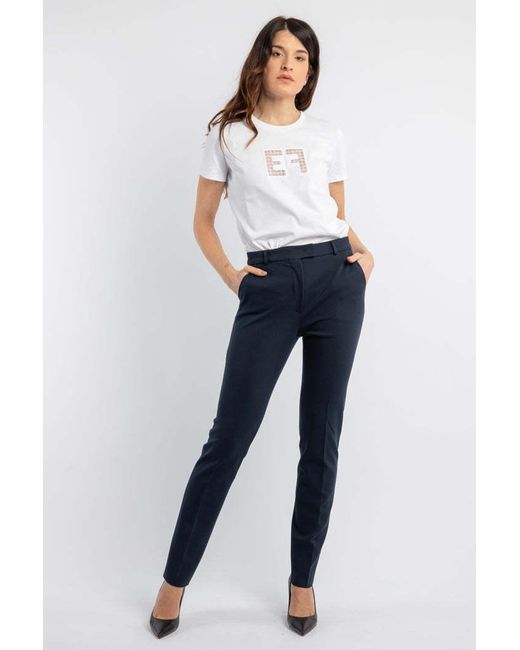 Max Mara Blue Slim Fit Trousers