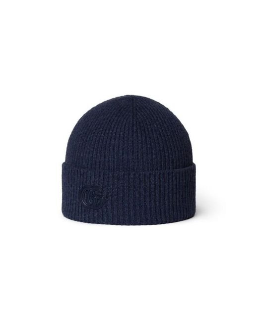 Gucci Blue Cashmere Hat With Patch for men