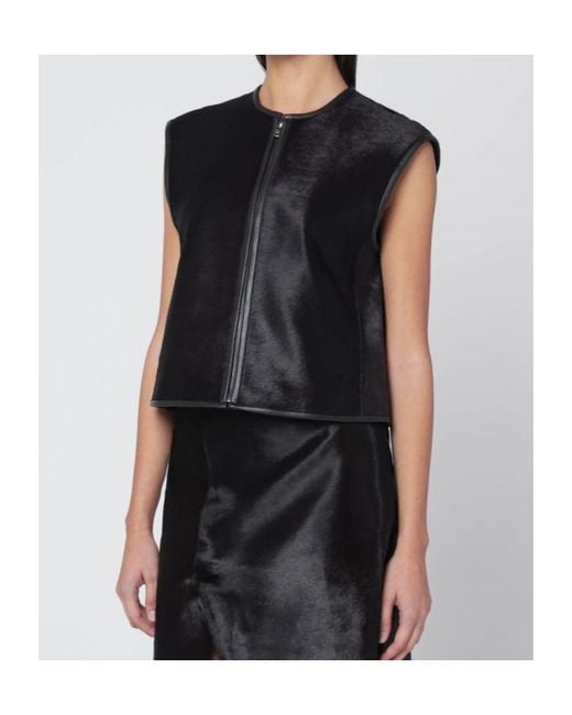 Loulou de Saison Black Sleeveless Vest