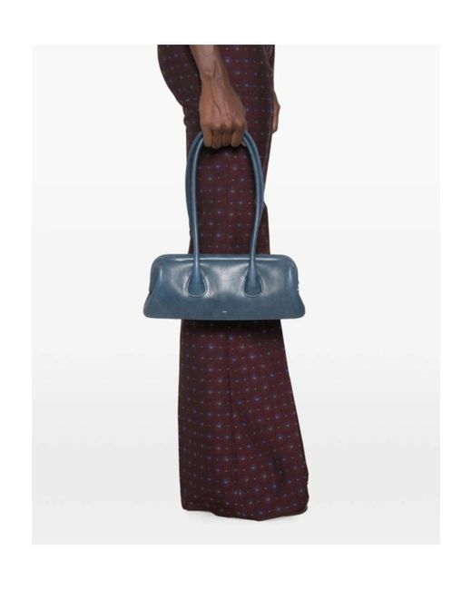 OSOI Blue Dual-Handle Shoulder Bag