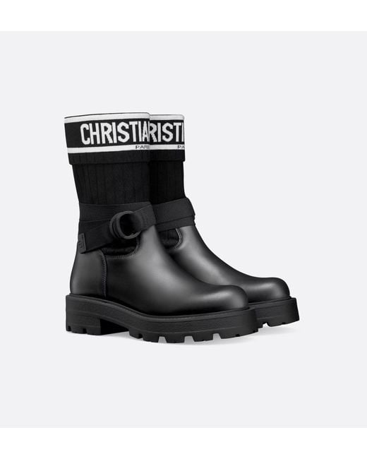 Dior Black D-Major Ankle Boot