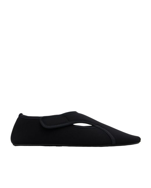 Alaïa Black Neoprene Ballet Flats