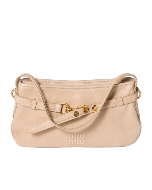 Miu Miu Natural Aventure Nappa Leather Bag