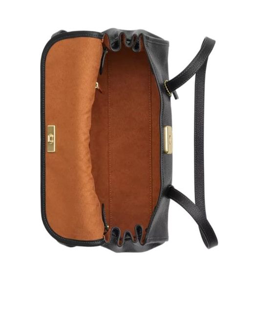COACH Black Bridget Flap Shoulder Bag