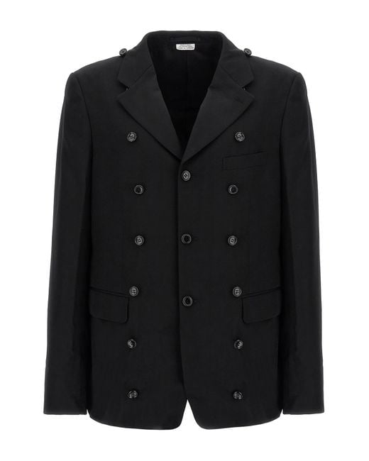 Comme des Garçons Black Comme Des Garçons Homme Plus Double Layer Gabardine Jacket for men
