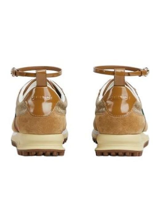 Gucci Brown Re-Motion Lace-Up Sneakers