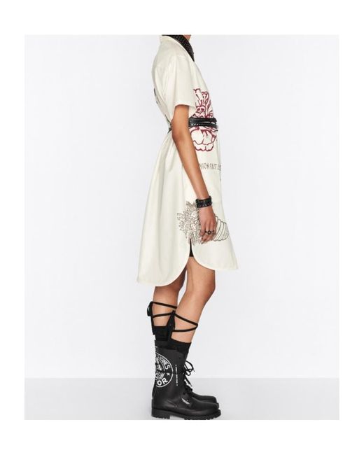 Dior White Long Blouse