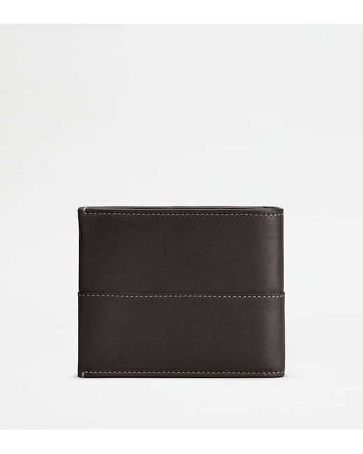 Tod's Black Logo Patch Wallet for men
