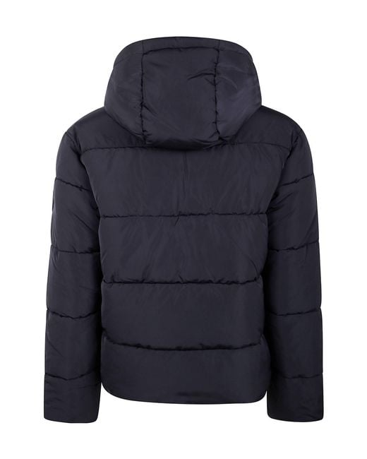 Barrow Blue Hooded Logo Patch Jacket for men