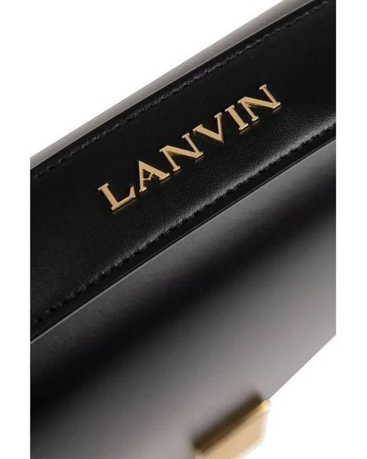 Lanvin Black Flap Shoulder Bag