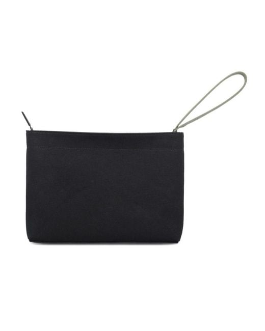 Givenchy Black Paris Logo Printed Zipped Pouch for men