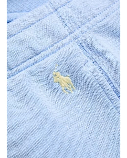 Polo Ralph Lauren Blue Logo-Embroidered Cotton-Blend Shorts