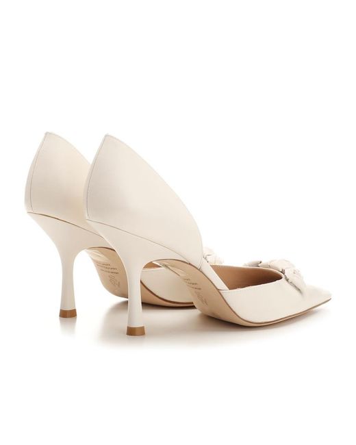 Stuart Weitzman White Pointed High Heels