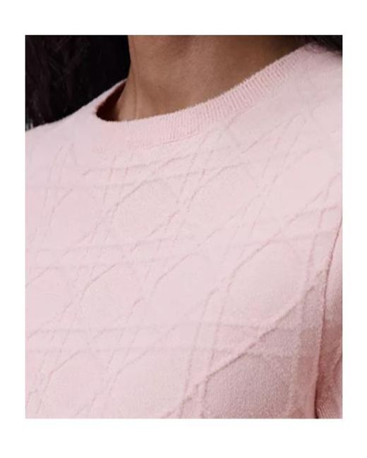 Dior Pink Short Flared Cannage Dress
