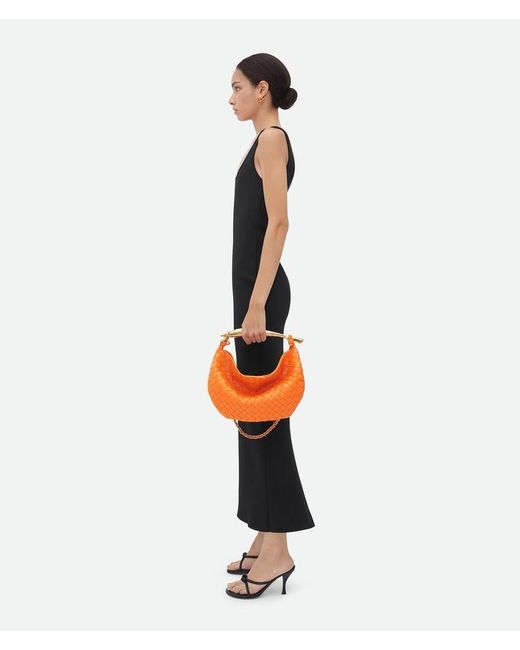 Bottega Veneta Orange Sardine Leather Tote Bag