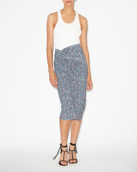 Isabel Marant Blue Isabel Marant Étoile Ruched Skirt