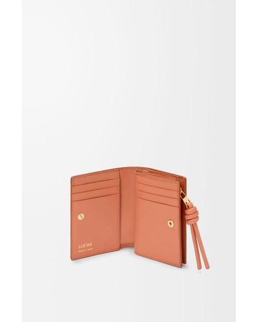 Loewe Brown Knot Compact Wallet