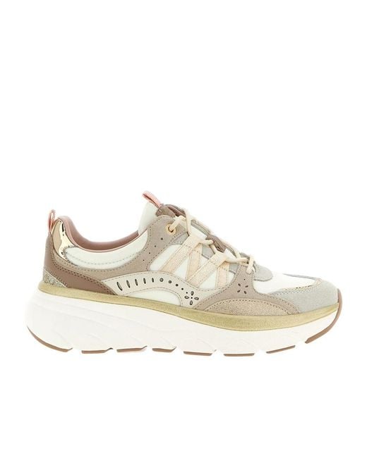 Twinset White Panelled Running Shoes