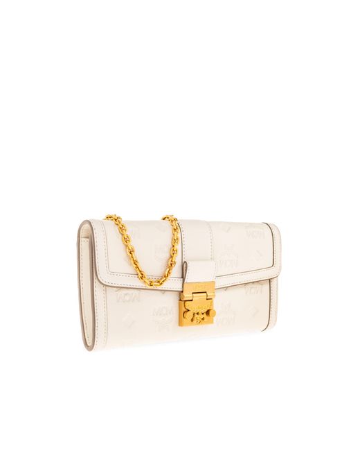 MCM White Logo Wallet