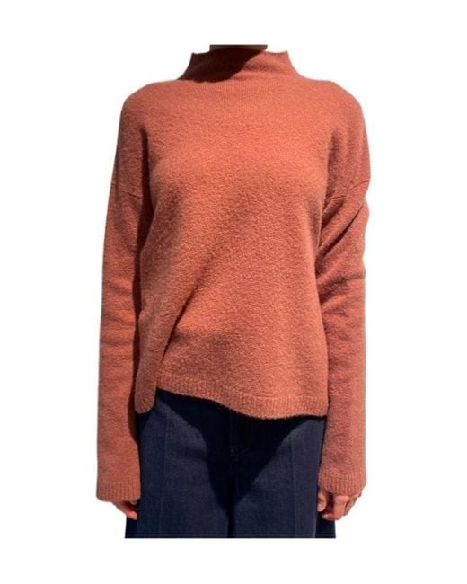 Max Mara Orange Long-Sleeve Knit Top