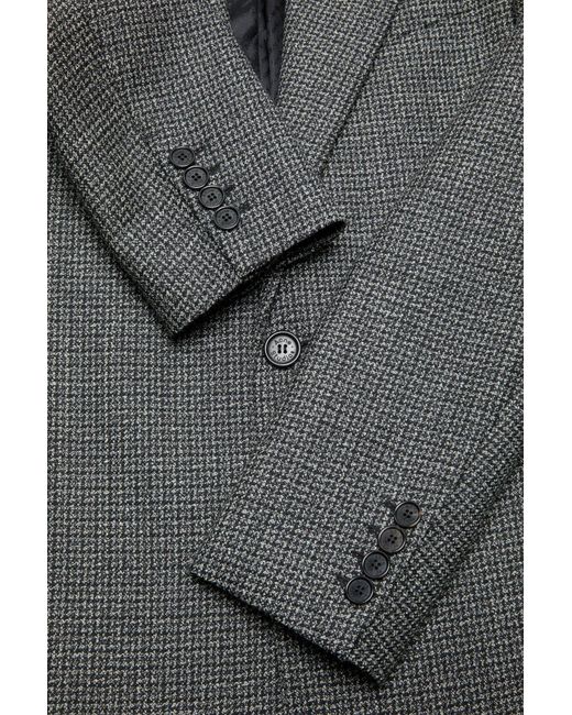 Acne Gray Wool Coat for men