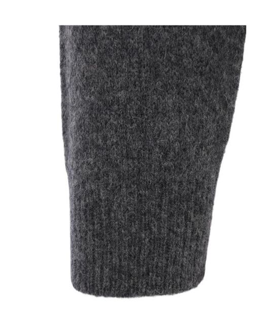 Roberto Collina Gray Crew Neck Knitted Sweater for men
