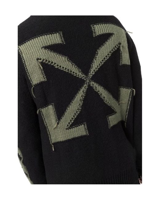 Off-White c/o Virgil Abloh Black Arrows Motif Knitted Jumper for men