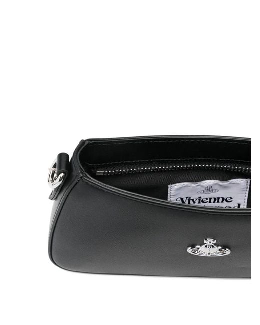 Vivienne Westwood Black Tasha Shoulder Phone Bag