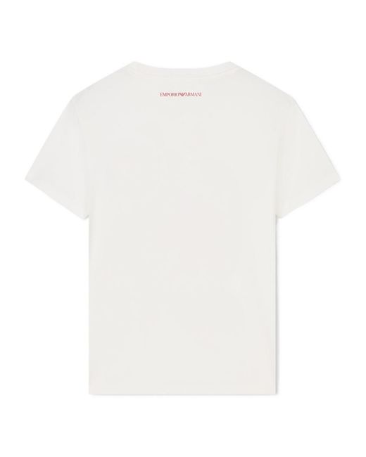 Emporio Armani White Slim Fit T-Shirt