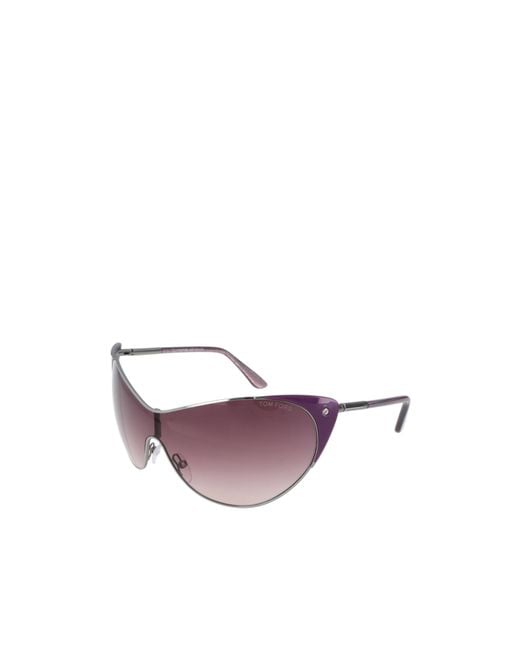 Tom Ford Purple Geometric Sunglasses