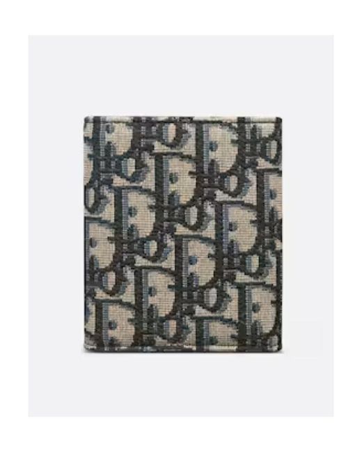Dior Gray Trifold Wallet for men