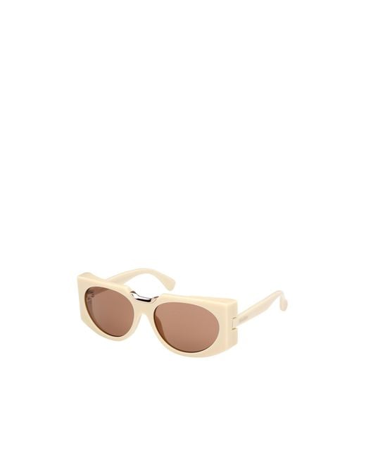 Max Mara Pink Oval Frame Sunglasses