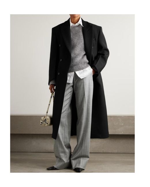 Rohe Blue Double-Breasted Coat