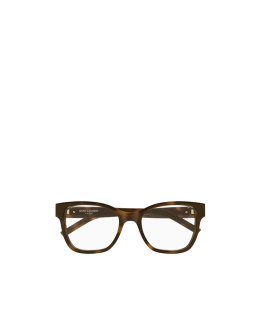 Saint Laurent Multicolor Logo-Plaque Glasses
