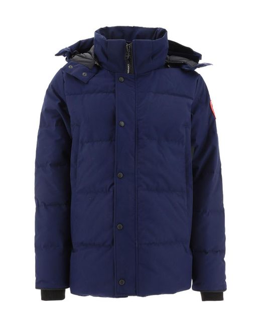 Canada Goose Blue Feather-Down Padded Jacket for men