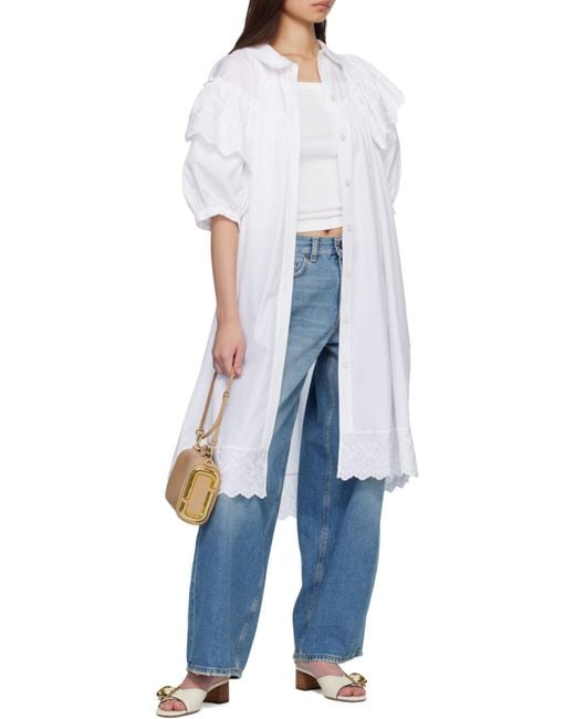 Marc Jacobs White The Snapshot Shoulder Bag