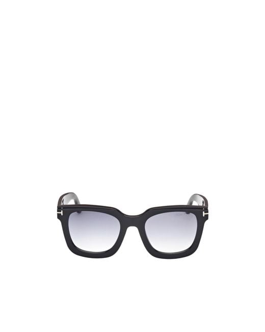 Tom Ford White Eyewear Square Frame Sunglasses