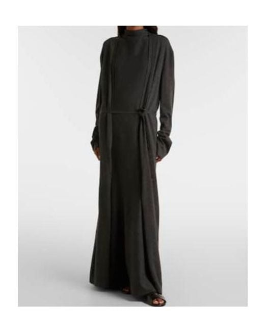 Khaite Black Margo Wool Maxi Dress
