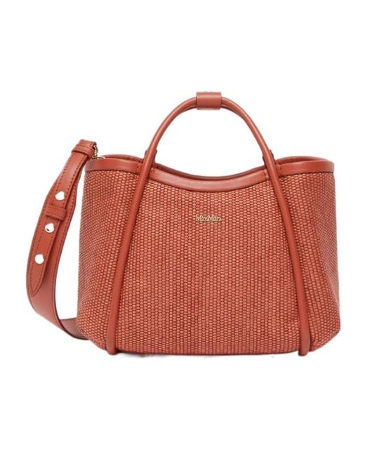Max Mara Red Mxasummarinex Tote Bag