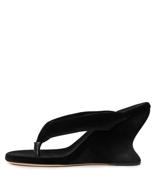 Balenciaga Black Thong Flip-Flop Sandals