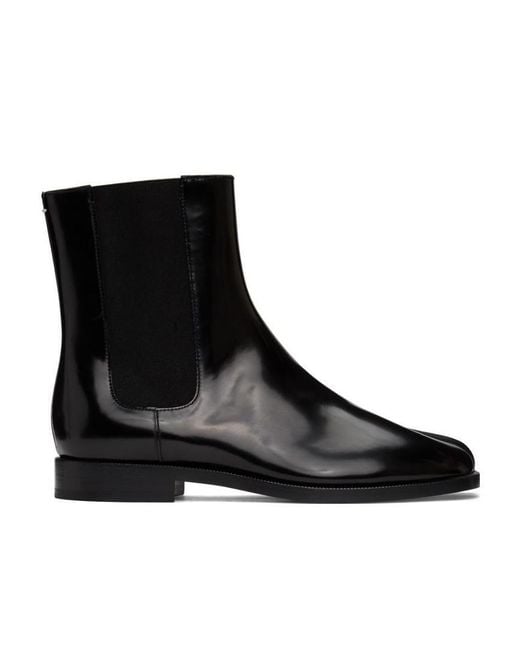 Maison Margiela Black Tabi Toe Ankle Boots