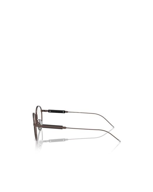 Brunello Cucinelli White Round Frame Glasses for men