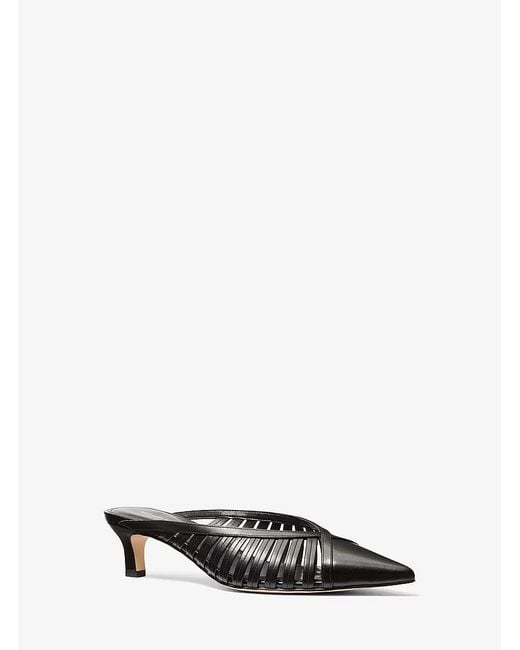 MICHAEL Michael Kors Black Pointed-Toe High-Heeled Sandals