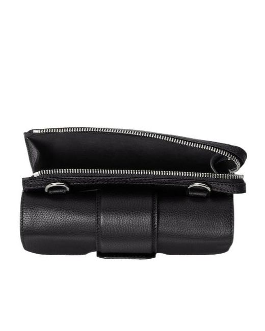 Fendi Black Double Baguette Zipped Messenger Bag for men